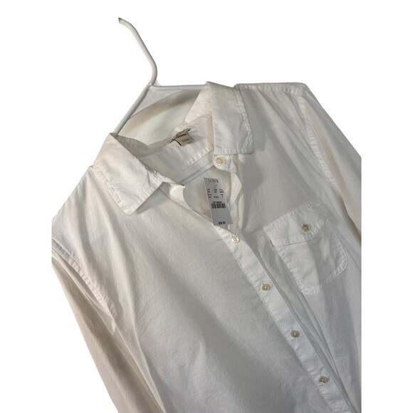 NWT J. Crew Women's‎ Front Knot Button-Up Blouse Top Minimalist White Size Small - Picture 3 of 10
